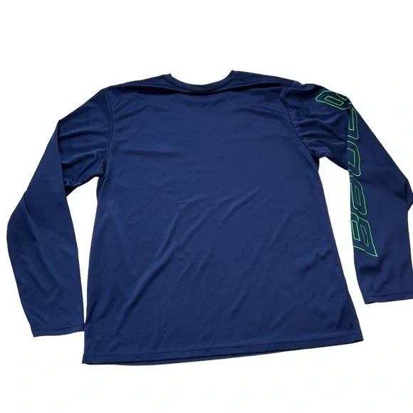 Bauer - Men’s Navy Blue Jersey Long Sleeve Sz XL - Picture 5 of 6